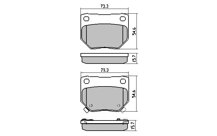 Nissan Skyline Rear Brake Pads - DBA Street Series DB1220SS - Prolink Performance