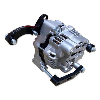 Yelsha D, V2 Alternator Bracket Only, Suits RB20, RB25, RB26, 140A@3000RPM (PURPLE) - Prolink Performance